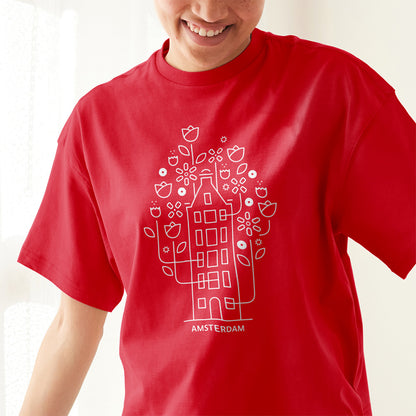 Bloemenhuis Amsterdam Tee - Red