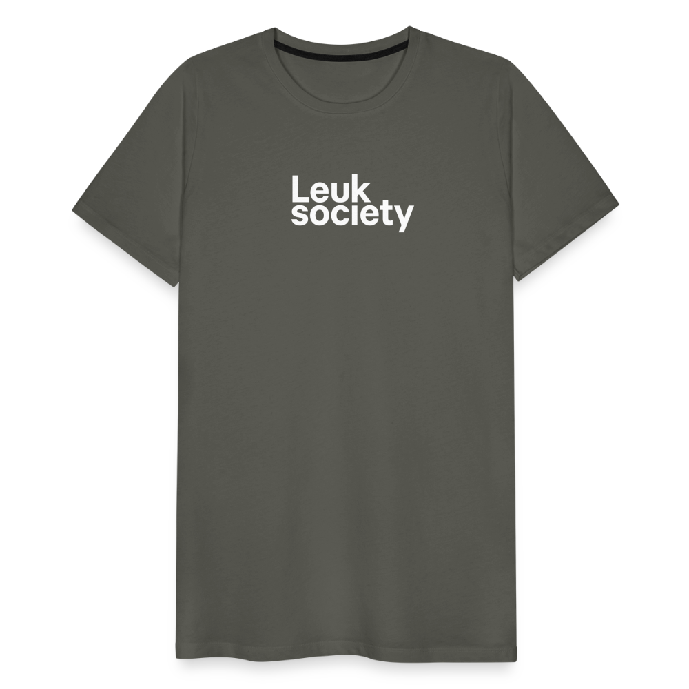 Society Tee - Asphalt - asphalt