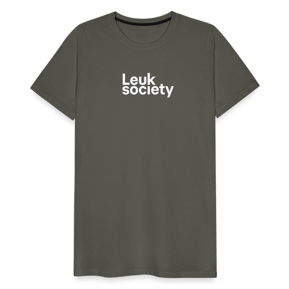 Society Tee - Asphalt - asphalt