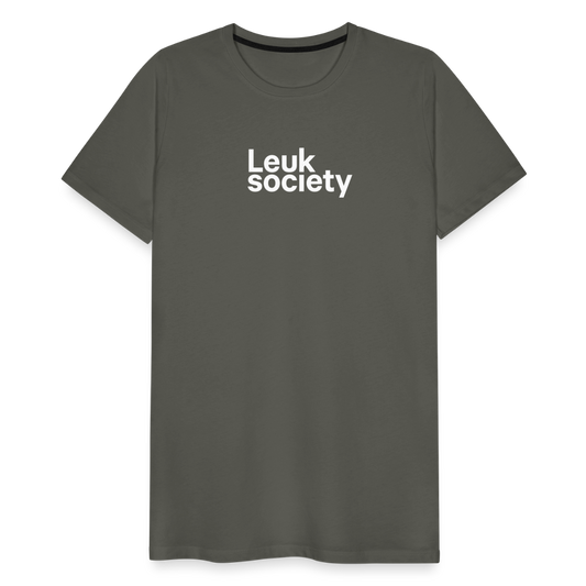 Society Tee - Asphalt - asphalt