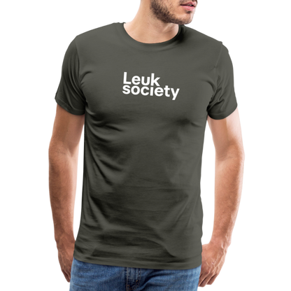Society Tee - Asphalt - asphalt