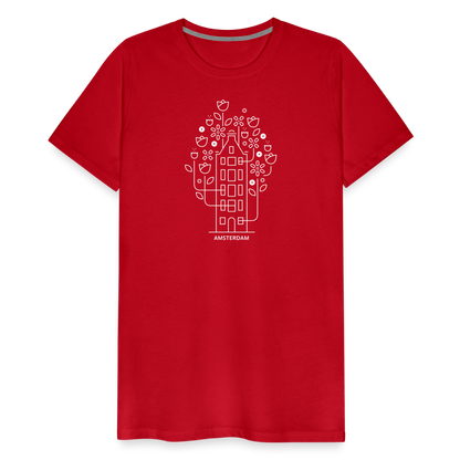 Bloemenhuis Amsterdam Tee - Red - red